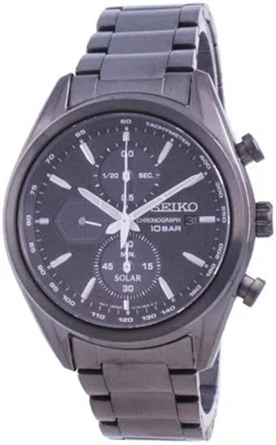 Pre-owned Seiko Discover More Solar Chronograph Tachymeter Date Ssc773p1 100m Mens Watch