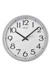 Seiko Easy Read Wall Clock In Gray