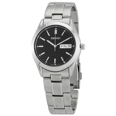 Seiko Essentials Quartz Black Dial Men's Watch Sur361