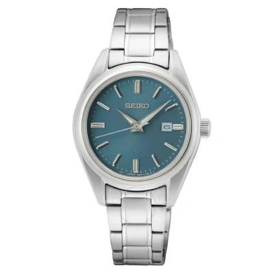 Seiko Essentials Quartz Blue Dial Men's Watch Sur525 In Metallic