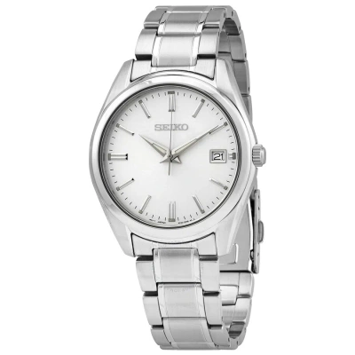 Seiko Essentials Quartz Silver Dial Men's Watch Sur307 In Metallic