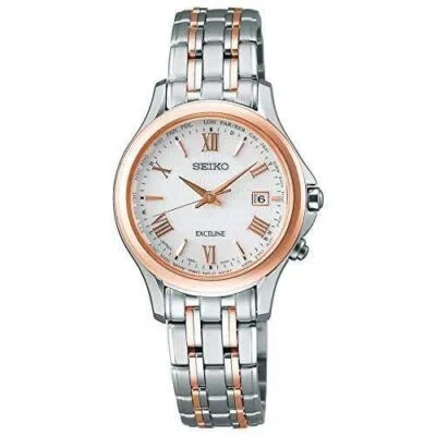 Pre-owned Seiko Exceline Solar Radio Wave Titanium Model Swcw162 Woman Watch 2018 Model