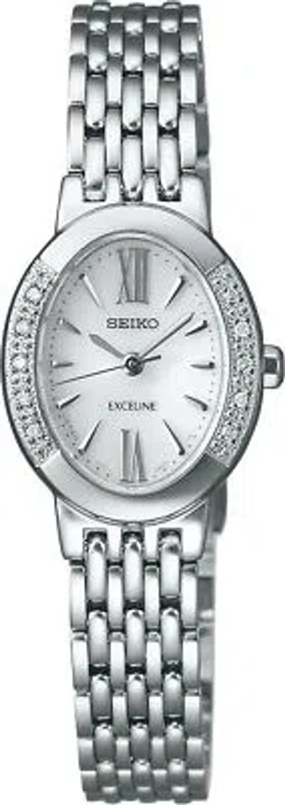 Pre-owned Seiko Exceline Swcq047 Women's Watch Stainless Steel Bracelet Type Solar
