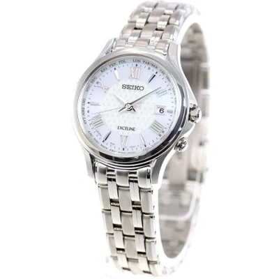 Pre-owned Seiko Exceline Swcw161 Titanium Solor Woman Watch 2018 Model In Box