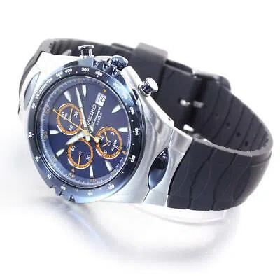 Pre-owned Seiko Giugiaro Design Mackina Sportiva Snaf85pc Men's Watch Chronograph