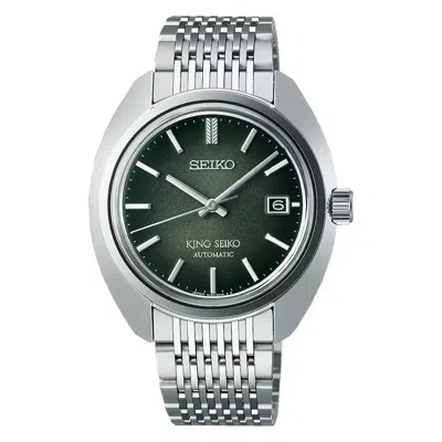 Pre-owned Seiko King Ks1969 Automatic Green Dial Men's Watch Sje113