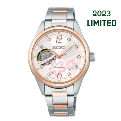 Pre-owned Seiko Lady's Watch 2023 Sakura Blooming Limited Edition Ssde016 Made In Japan