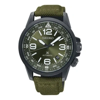 Pre-owned Seiko Land Prospex Srpc33k1 Nylon Strap Green Automatic Watch Compass Srpc33