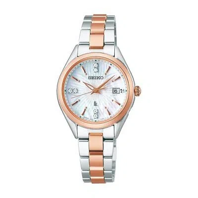 Pre-owned Seiko Lukia Ssqw080 Lady Collection 2024 Sakura Blooming Limited Watch Mop Dial