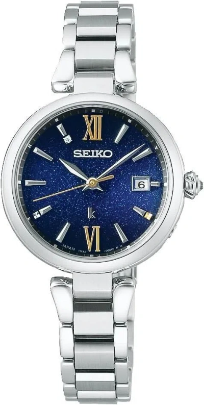 Pre-owned Seiko Lukia Ssqw085 Eternal Blue Limited Edition Solar Radio Women's Watch Japan
