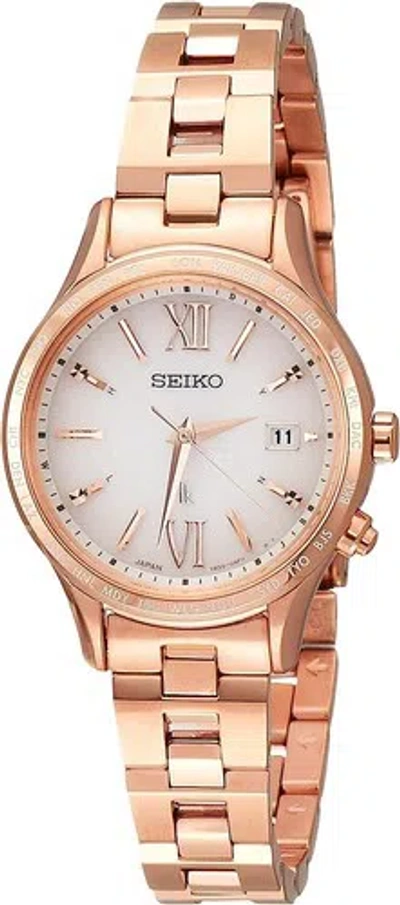 Pre-owned Seiko Lukia Ssvv040 Mechanical White Watch Women Box