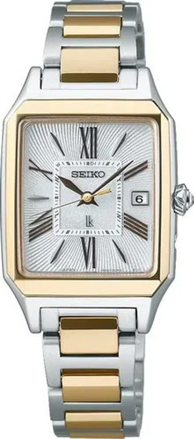 Pre-owned Seiko Lukia Ssvw210 Standard Collection Tonneau Gold Watch Women Box