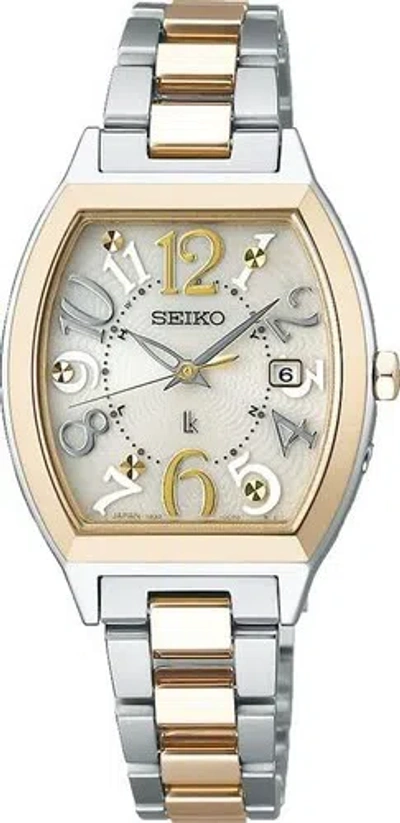 Pre-owned Seiko Lukia Ssvw216 Standard Collection Tonneau Gold Watch Women Box