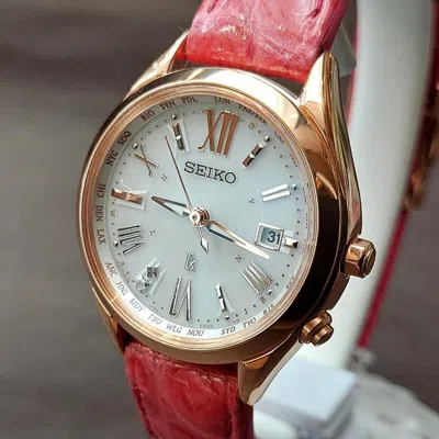 Pre-owned Seiko Lukia Titanium Model Solor Radio Women's Watch Ssqv042