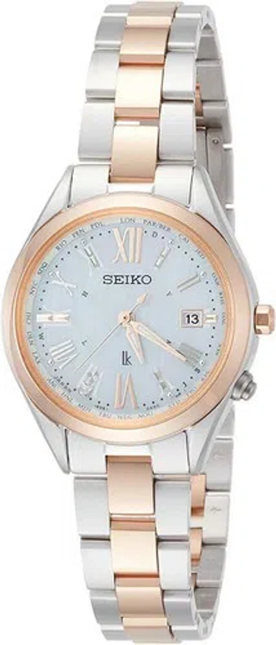 Pre-owned Seiko Lukia Watch Solar Radio Wave Titanium Model Ssqv040 Women From Japan