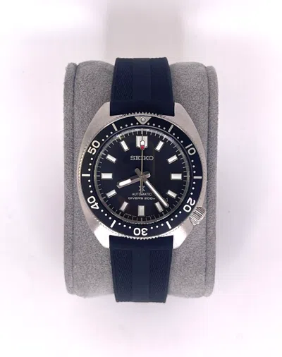 Pre-owned Seiko Luxe Prospex Diver Black Dial And Rubber Spb317 Watch In Box With Tags