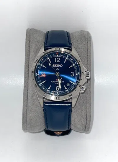 Pre-owned Seiko Luxe Prospex Land Blue Cow Steer Watch Spb377 In Box With Tags