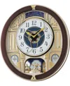 Seiko Melodies In Motion Wood-tone Wall Clock In Brown