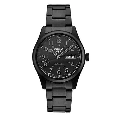 Pre-owned Seiko Men 5 Sports Automatic Watch Srpj09k1 In Black - Srpj09
