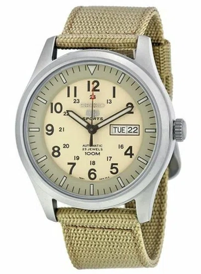 Pre-owned Seiko Men's 5 Sports Desert Military Automatic Men's Snzg07j1 Us4