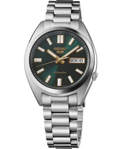 Seiko Men's 5 Sports Silver Stainless Steel Bracelet Watch, 37.4mm