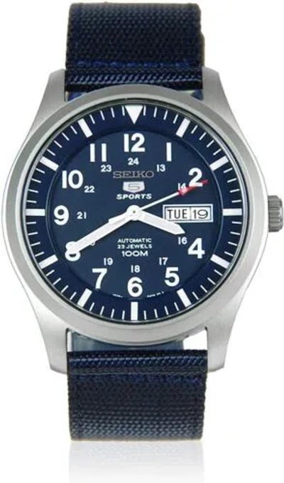Pre-owned Seiko Men's Analogue Automatic Watch With Textile Strap Snzg11k1 Us4