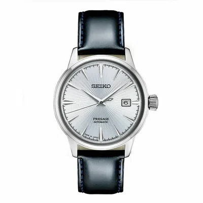 Pre-owned Seiko Men's Automatic Presage Black Leather Srpb43j1 (fast Shipping)