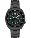 Seiko Men's Automatic Prospex Diver Black-tone Stainless Steel Bracelet Watch 45mm In Black
