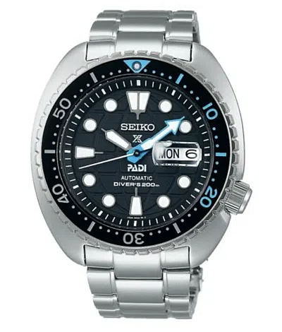 Pre-owned Seiko Men's Automatic Prospex Padi Turtle Divers 200m Watch Srpg19