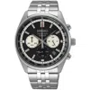 Seiko Men's Chronograph Black Dial Watch In Black