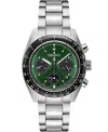 Seiko Men's Chronograph Solar Prospex Speedtimer Stainless Steel Bracelet Watch 39mm In Silver
