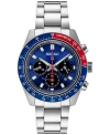 Seiko Men's Chronograph Solar Prospex Speedtimer Stainless Steel Bracelet Watch 42mm In Silver
