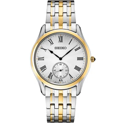 Seiko Men's Essentials Silver Dial Watch In Metallic