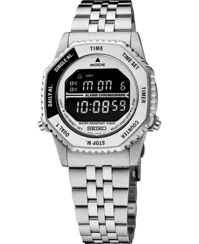Seiko Men's Essentials Silver-tone Stainless Steel Bracelet Watch 37mm