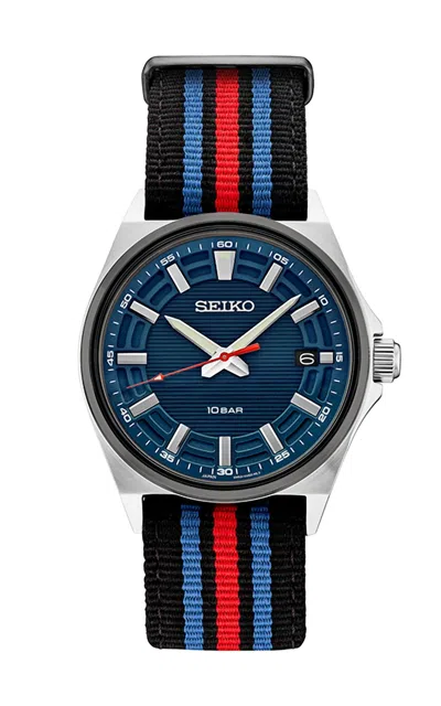 Seiko Men's Essentials Watch In Black/blue/red In Multi