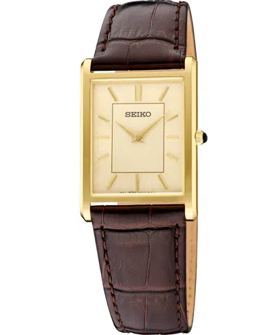 Seiko Men's Gold Stainless Steel Dial Bracelet Watch, 27.2mm In Pink