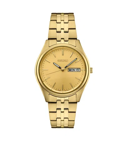 Seiko Men's Gold Stainless Steel Dial Bracelet Watch, 36.9mm