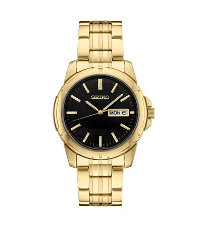 Seiko Men's Gold Stainless Steel Dial Bracelet Watch, 39.6mm In Red