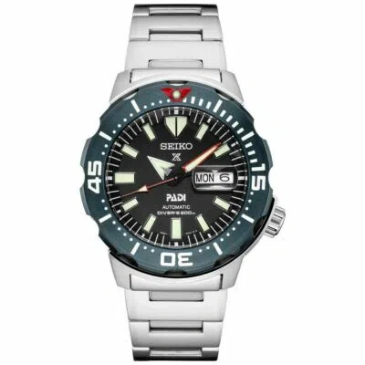 Pre-owned Seiko Men's Prospex 42.4mm Silver-tone Stainless Steel Watch Srpe27