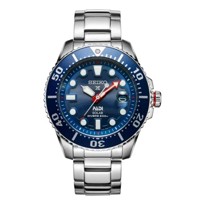 Seiko Men's  200m Casual Blue Padi Crossover Warrior Solar Energy Watch