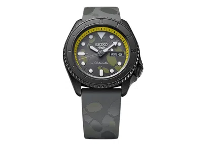 Pre-owned Seiko Men's  5 Sports One Piece Limited Edition Sanji Srph69 Watch In Stainless Steel In Silver