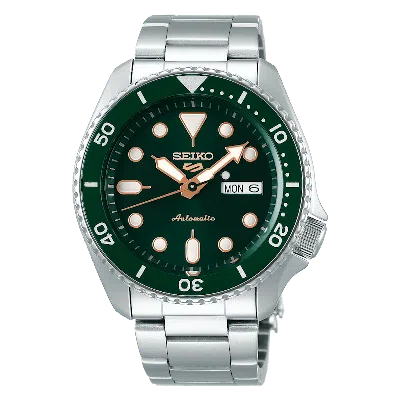 Pre-owned Seiko Men's  5 Sports Srpd63k1 Watch In Stainless Steel In Silver