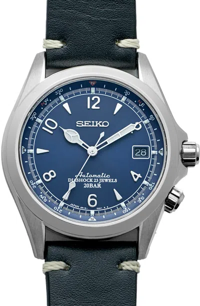 Pre-owned Seiko Men's  Alpinist Us Edition Spb089 Watch In Stainless Steel In Silver