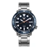Seiko Men's  No. 5 Small Steel Strip Automatic Mechanical Watch Blue In Metallic