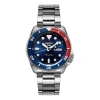Seiko Men's  No. 5 Sports Mechanical Watch Red Blue In Metallic