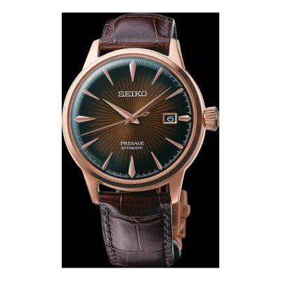 Seiko Men's  Presage Series / Mechanical Brown