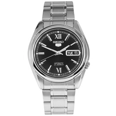 Seiko Men's Series 5 Black Dial Watch