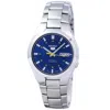 Seiko Men's Series 5 Blue Dial Watch In Blue