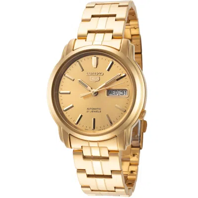 Seiko Men's Series 5 Gold Dial Watch