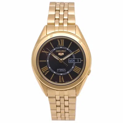 Seiko Men's Series 5 Vintage Black Dial Watch